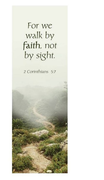 Bookmark-For We Walk By Faith Not By Sight (Pack Of 25) by Broadman & Holman