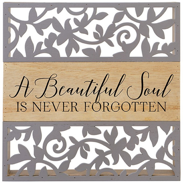 Shelf Sitter-Cutout-Beautiful Soul (8.5 x 8.5 x 1.5) (Pack Of 2) by Carson Home Accent
