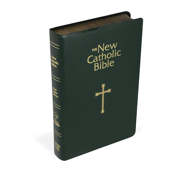 NCB New Catholic Bible Gift & Award Bible-Forest Green Imitation Leather by World Catholic Pr