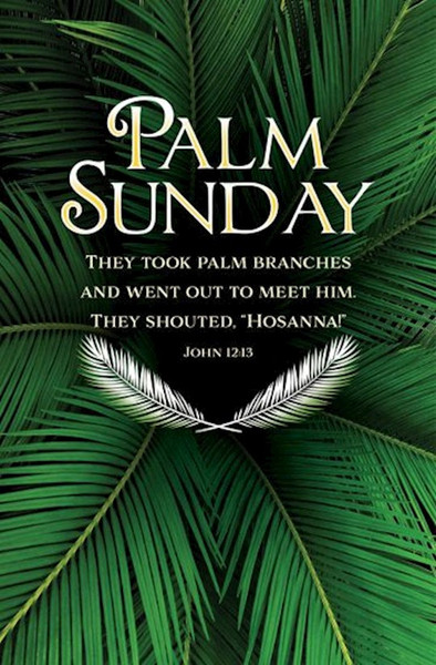 Bulletin-Palm Sunday: They Took Palm Branches (CEB) (Pack Of 100) by Abingdon Press