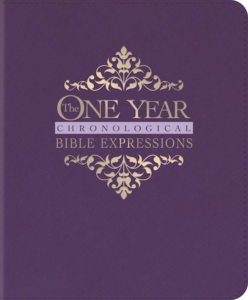 NLT The One Year Chronological Bible Expressions-Imperial Purple LeatherLike by Tyndale House