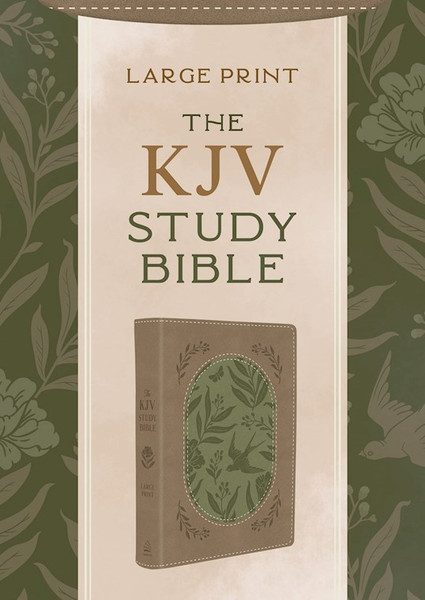 KJV Study Bible/Large Print-Olive Branches DiCarta by Barbour Staff