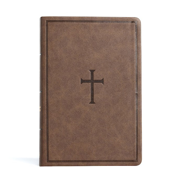 CSB Giant Print Reference Bible-Brown LeatherTouch Indexed by CSB Bibles By Holm