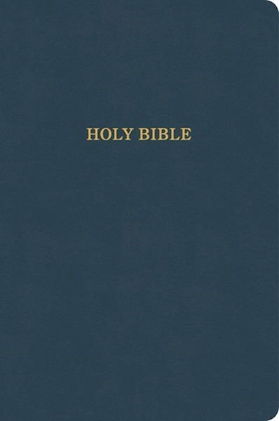 KJV Large Print Thinline Bible (Value Edition)-Slate LeatherTouch by Holman Bible