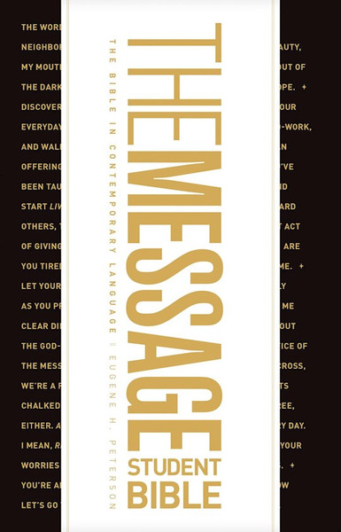 The Message Student Bible-Softcover by Peterson Eugene H