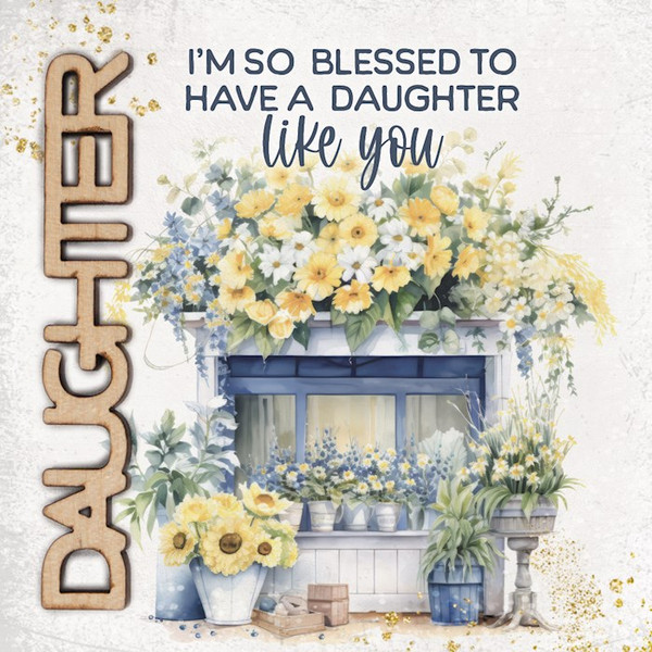 Magnet-Crafted Remindables-Daughter-I'M So Blessed (3.5" SQ) by Dexsa