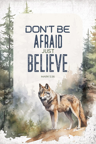 Wall Plaque-Mini Blessings-Don't Be Afraid (4" x 6") by Dexsa