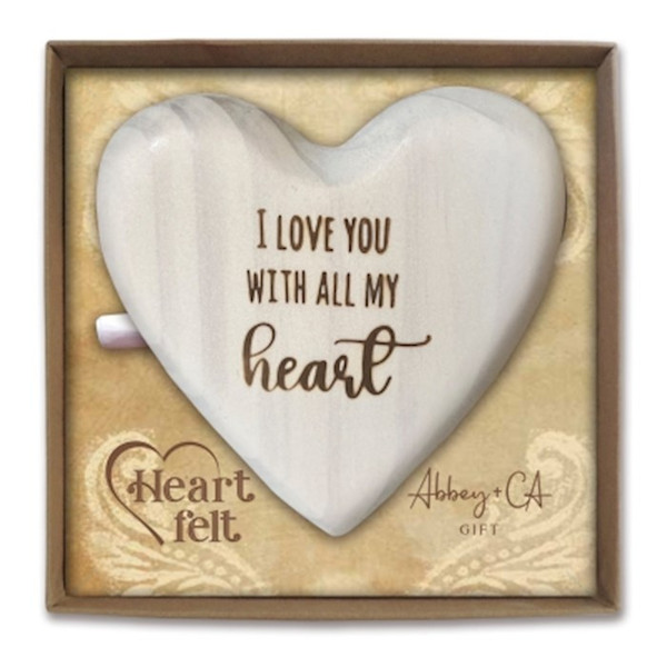 Message Heart-I Love You With All My Heart (3.5" x 3.75") by CA Gift