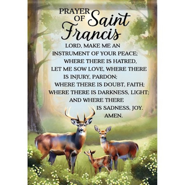 Flag-Garden-Dura Soft-St. Francis Prayer (12.5" x 18") by Catholic