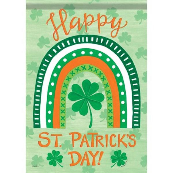 Flag-Garden-Dura Soft-St. Pat's Rainbow (12.5" x 18") by Carson Home Accent