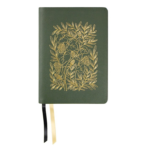 LSB Journaling Edition Paste-Down Forest Green Cowhide-The Master's Vineyard by Bibles Steadfast
