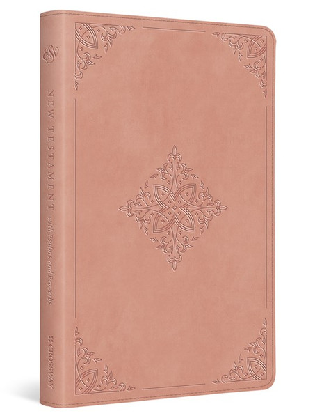 ESV New Testament With Psalms And Proverbs-Blush Rose Fleur-De-Lis Design TruTone by English Standard V