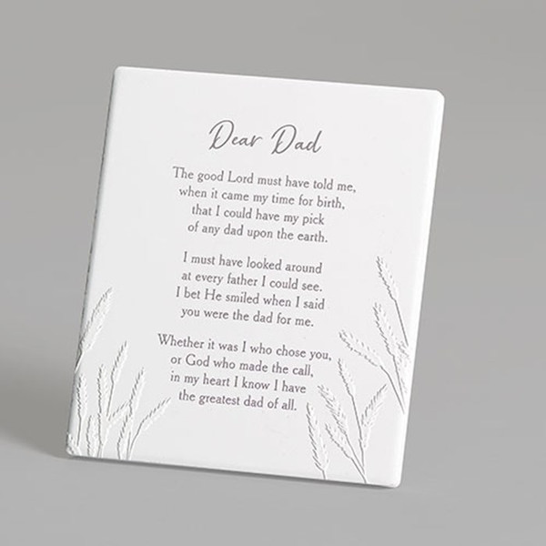 Wall Plaque-Dad/Dear Dad (6") by Roman Inc.