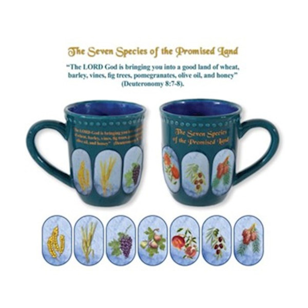 Mug-The Seven Species Of The Promised Land (#71189) by Holy Land Gifts