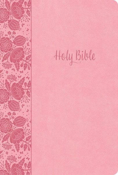 KJV Large Print Thinline Bible (Value Edition)-Soft Pink LeatherTouch by Holman Bible