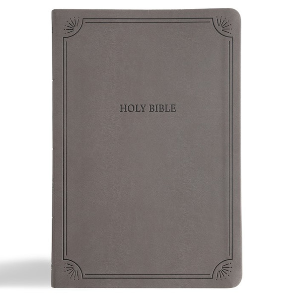 NASB 2020 Large Print Thinline Bible (Value Edition)-Charcoal LeatherTouch by Holman Bible