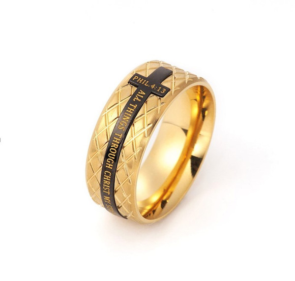 Ring-Diamondback-Christ My Strength (Size 10)-Gold by Spirit & Truth