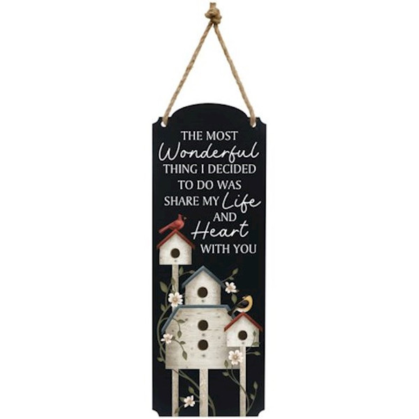Metal Wall Decor-Life Without You (6.5" x 18") by Carson Home Accent