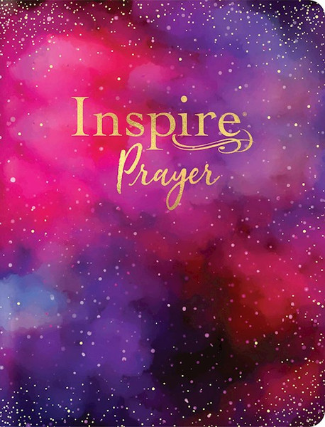 NLT Inspire PRAYER Bible Giant Print Filament-Enabled Edition-Purple LeatherLike by Tyndale House