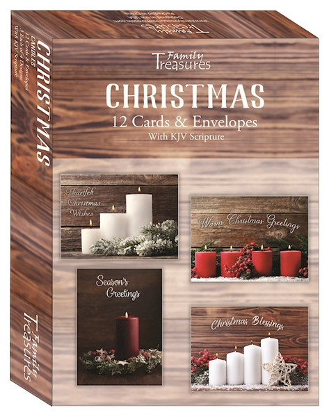 Card-Boxed-Christmas-Candles (Box Of 12) by Christmas