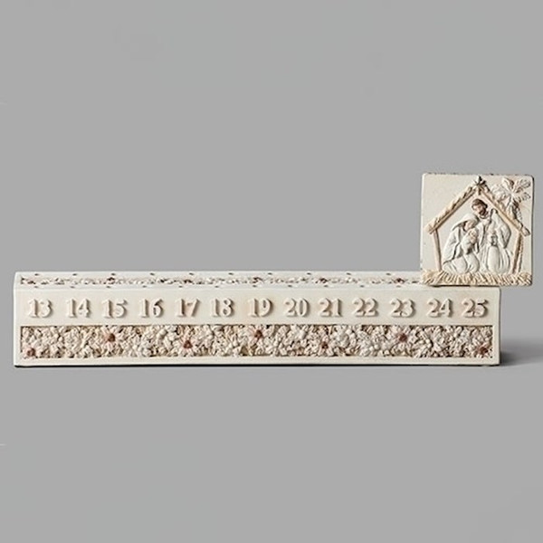 Calender-Holy Family/Countdown To Christmas (12.5"L x 2.5"H) by Advent
