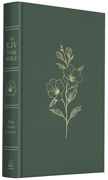 KJV Study Bible-Sage Bouquet Hardcover by Hudson Christopher