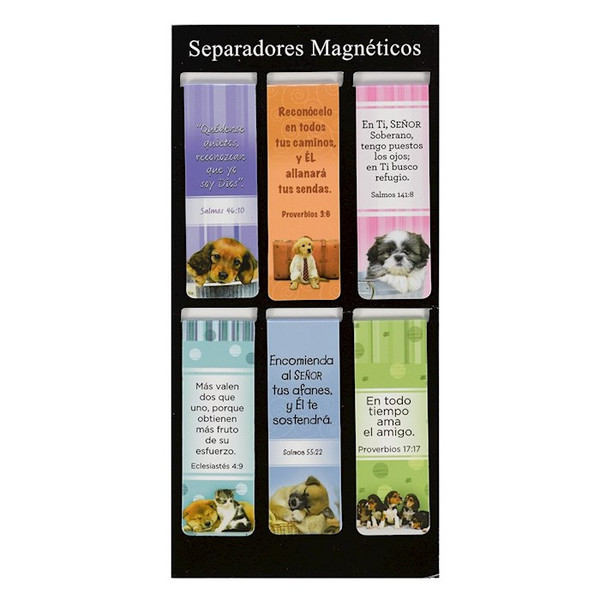 Spanish-Magnetic Pagemarker-Be Still Collection Set (6) by Christian Art Gift
