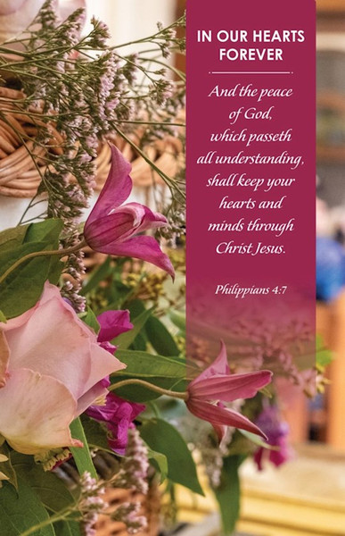 Bulletin-The Peace/In Our Hearts Forever... (Pack Of 100) by Broadman & Holman