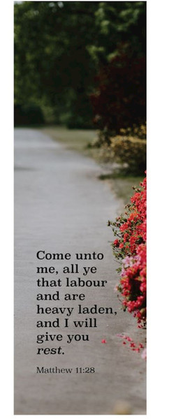 Bookmark-All Ye That Labour (Matthew 11:28-29) (Pack Of 25) by Broadman & Holman