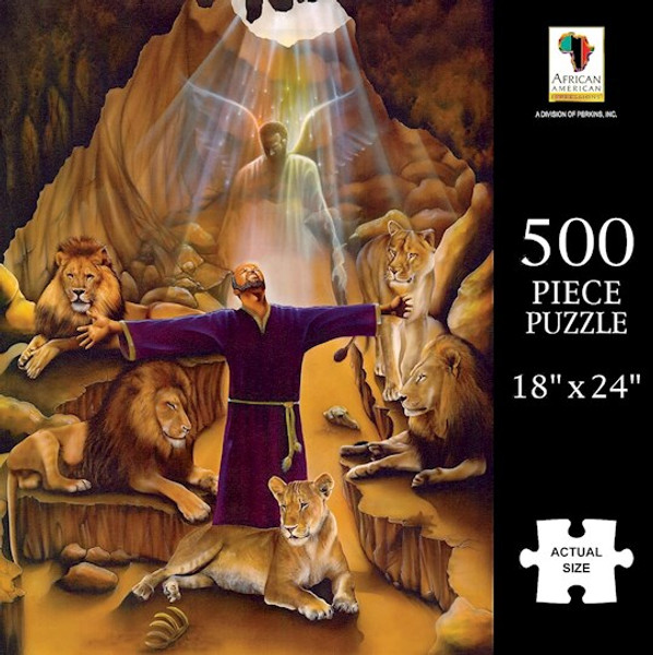 Jigsaw Puzzle-Daniel In The Lion's Den (500 Pieces) by African American E