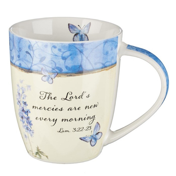 Mug-Lord's Mercies Are New Every Morning w/Gift Box (Lamentations 3:22-23) (MUG326) by Christian Art Gift
