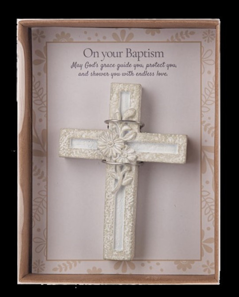 Cross In Gift Box-On Your Baptism (2.5" x 3.5" Cross) by Baptism
