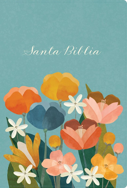 RVR 1960 Biblia Letra Grande Tamano Manual Edicion Especial (Hand Size Giant Print)-Aqua LeatherTouch by B&H Espa±ol