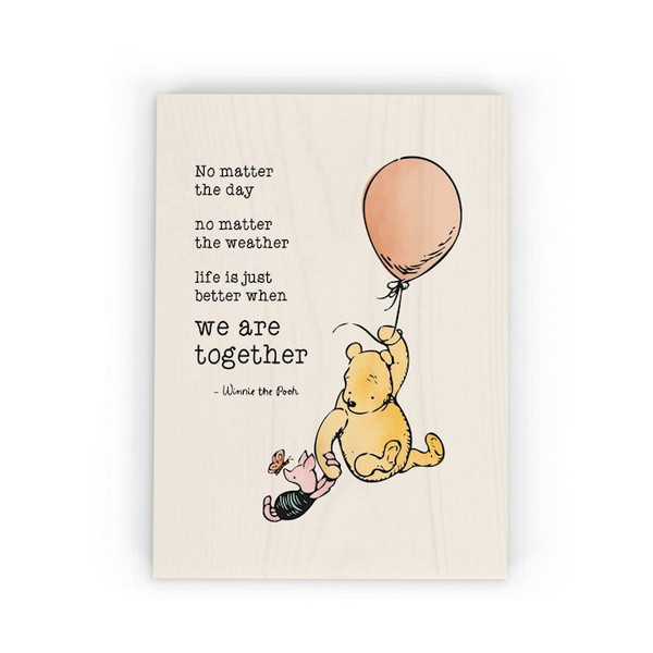 Word Block-Pooh & Piglet (5 1/2" x 7 1/4") by P Graham Dunn