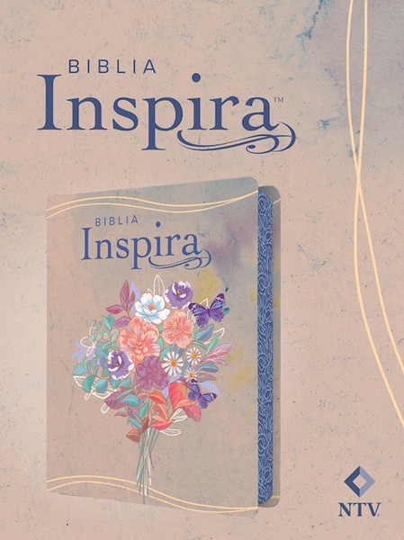 NTV Biblia Inspira con Filament (NLT Inspire Bible Filament Enabled)-Pink Watercolor LeatherLike by Tyndale Espanol