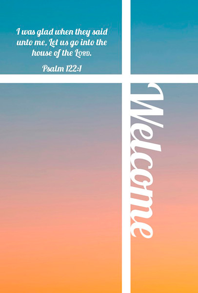 Guest Welcome Folder-I Was Glad When They Said Unto Me (Psalm 122:1 KJV) (Pack Of 12) by Broadman & Holman
