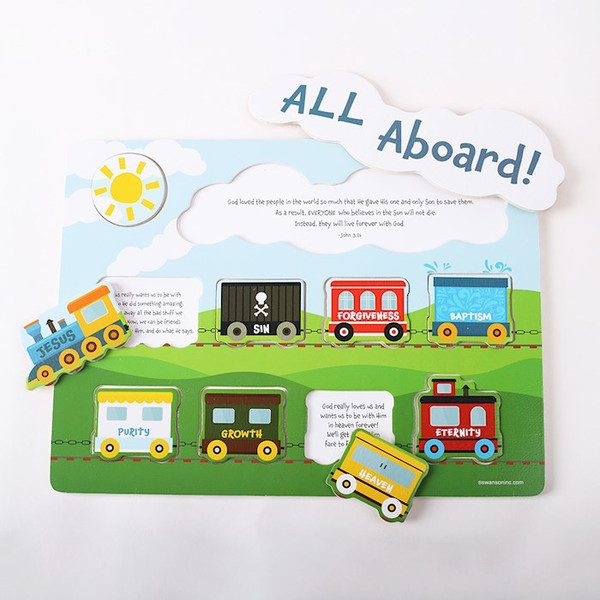 Puzzle-Plan Of Salvation Train Chunky (10 Pieces) (Age 2+) by Swanson