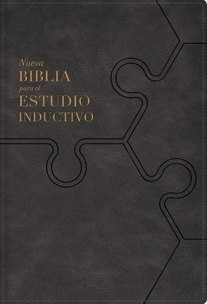 NBLA Inductive Study Bible (Comfort Print) (Biblia para el estudio inductivo Tapa dura)-Gray Leathersoft by Editorial Vida