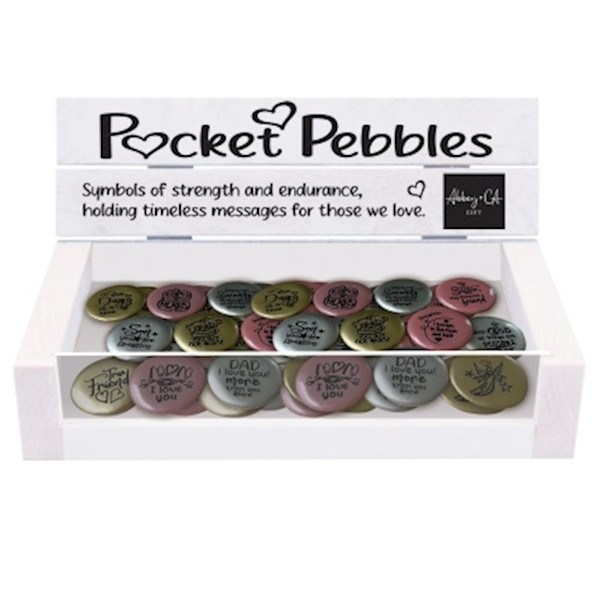 Display-Pocket Pebbles (1.25"D) (Set Of 72) by CA Gift