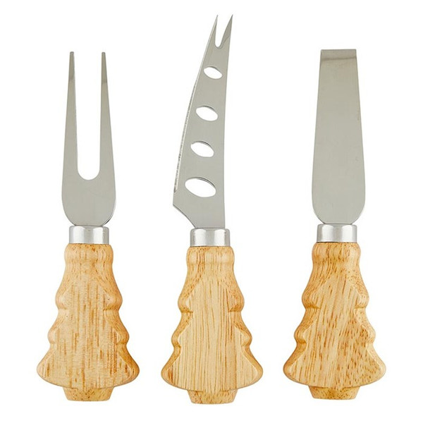 Charcuterie Cheese Knives-Tree Handle (Set Of 3) by Christmas