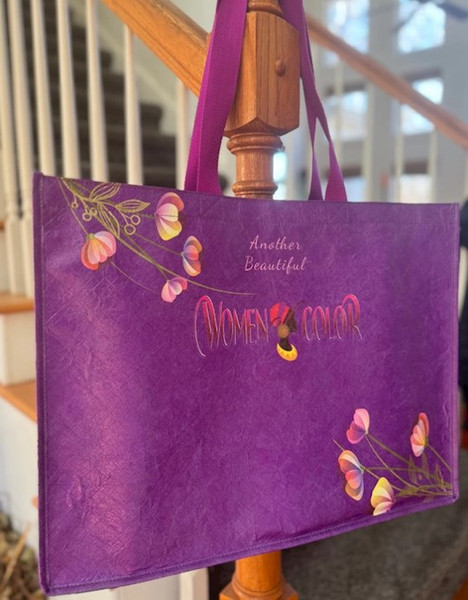 Tote Bag-Another Beautiful Women Of Color-Purple Tyvek by Urban Spirit