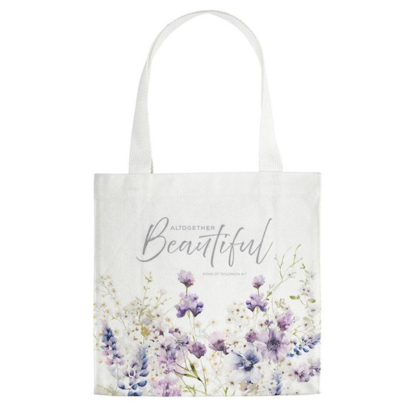 Canvas Tote-You Are Altogether Beautiful... (Song Of Sol. 4:7) (14" x 14" w/4" Gusset) by Heartfelt