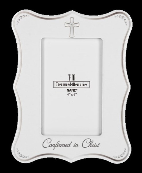 Frame-Confirmed In Christ-White (Holds 4x6 Photo) by Confirmation