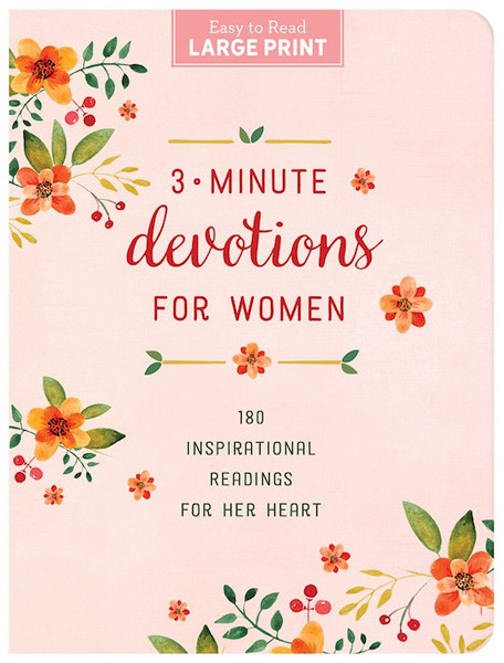 3-Minute Devotions For Women Large Print by Barbour Staff