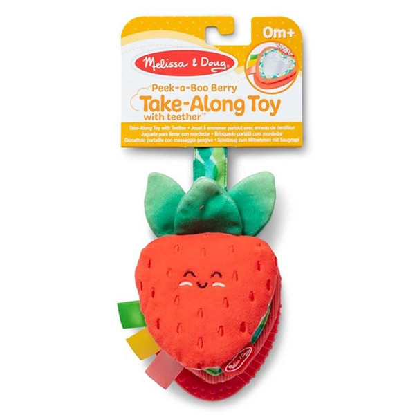 Baby Play-Strawberry Take-Along Toy w/Teether (Ages 0+) by Melissa And Doug