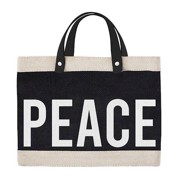 Mini Market Tote-Peace (12.5" x 9.5"x  5.5") by Christmas