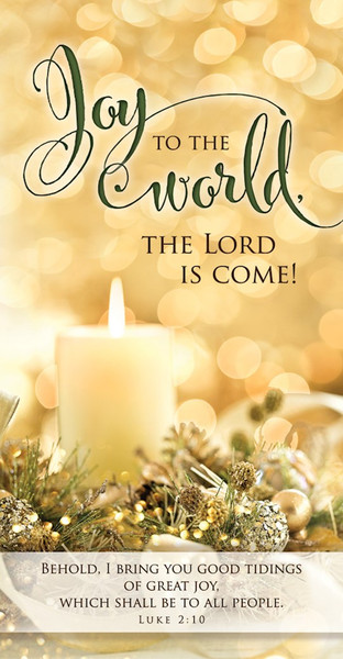 Offering Envelope-Joy To The World The Lord Is Come! (Luke 2:10 KJV) (Pack Of 100) by Warner Press
