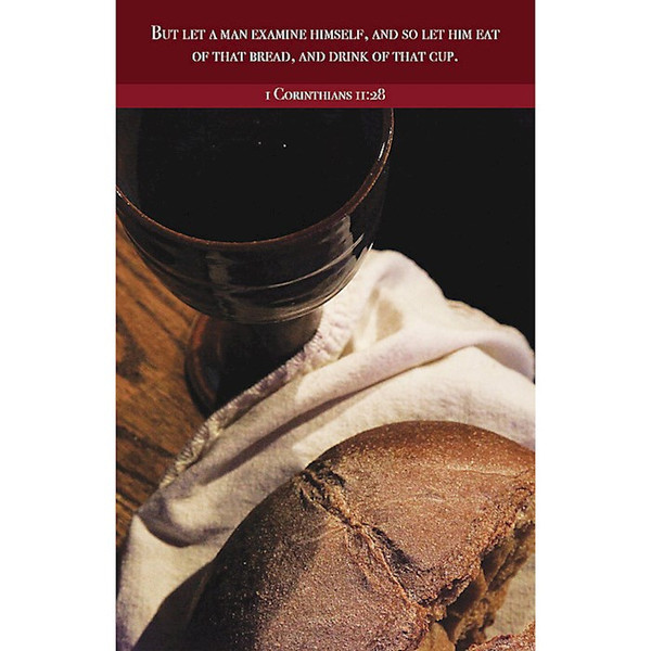 Bulletin-Communion/ But Let A Man Examine Himself (1 Corinthians 11:28 KJV) (Pack Of 100) by Broadman & Holman