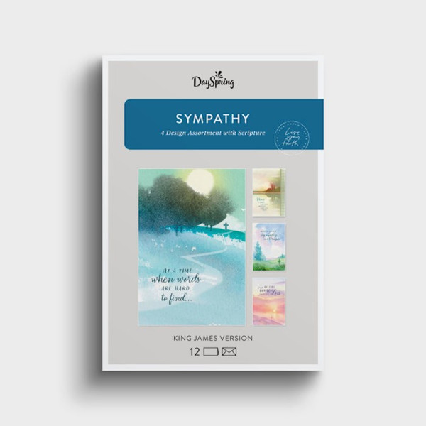 Card-Boxed-Sympathy-Watercolor Crosses (Box Of 12) by Dayspring