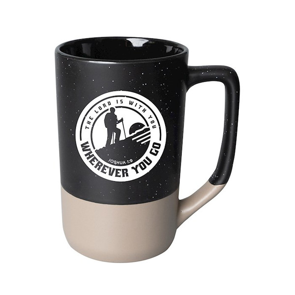 Designer Mugs-Pebble-The Lord Is With You (Joshua 1:9) by Dexsa